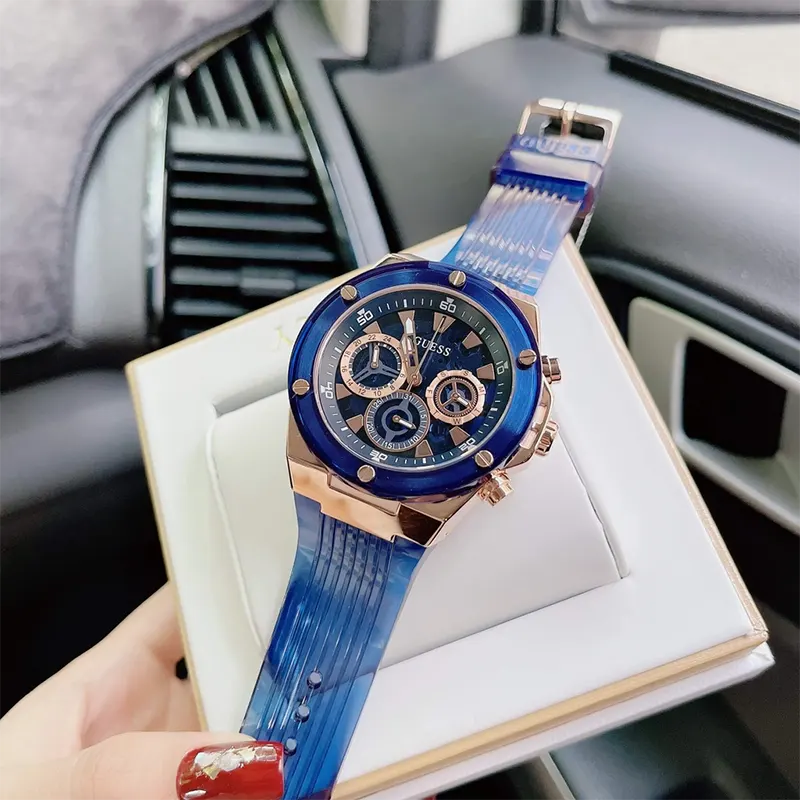 Guess Poseidon Multifunction Quartz Blue Dial Men’s Watch- GW0425G3